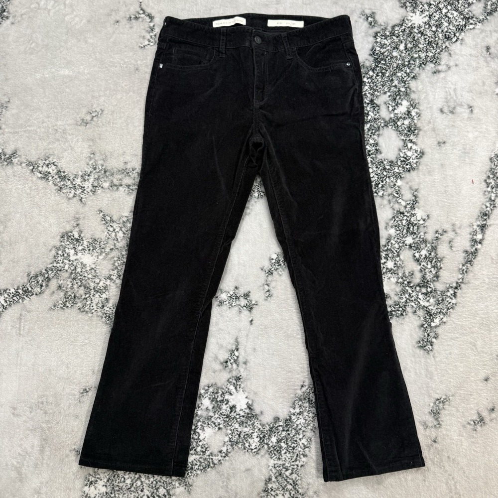 Pilcro And The Letterpress Stet Corduroy Pants Womens‎ 30 Black Bootcut Stretch